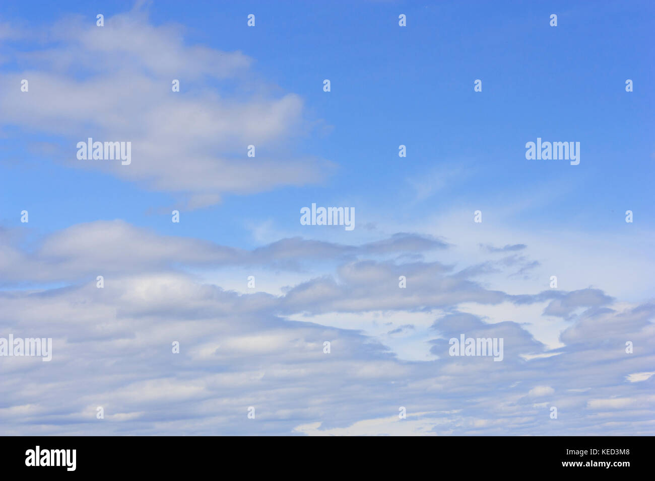 Blue sky with white clouds, natural background Stock Photo - Alamy