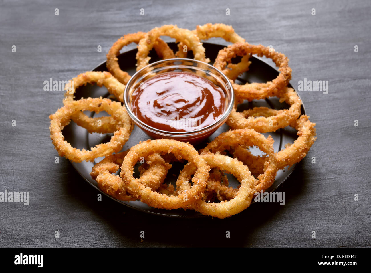 Covered with onion rings hi-res stock photography and images - Alamy