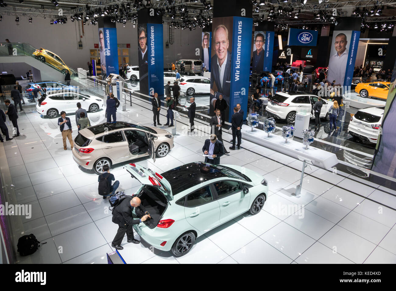 FRANKFURT, GERMANY SEP 12, 2017 Overview of the Ford stand at the