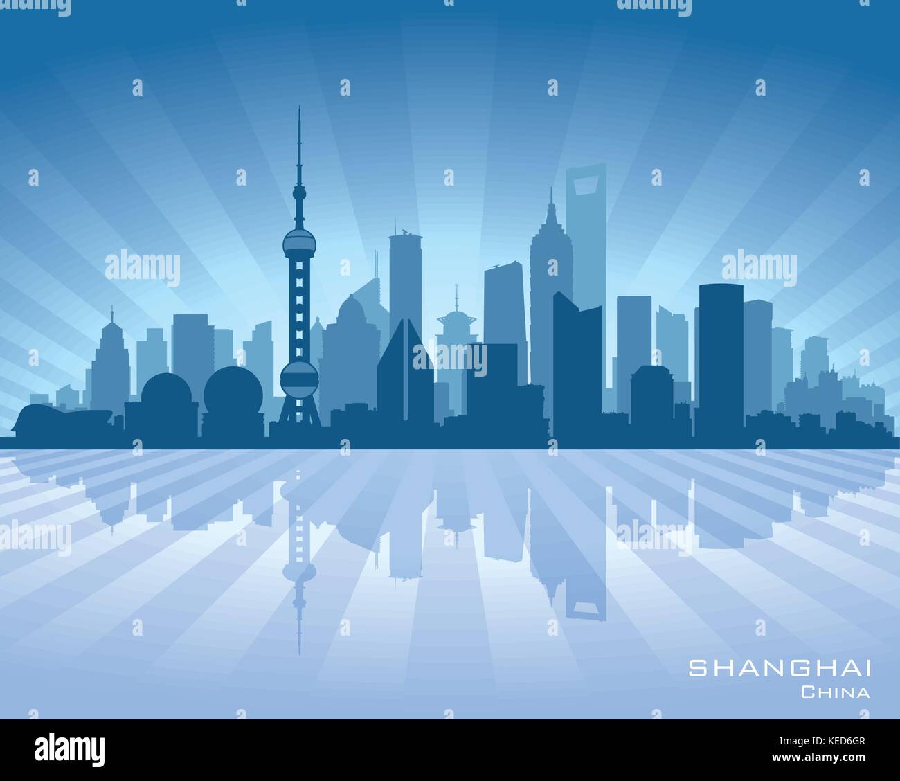 Shanghai China City Skyline Vector Silhouette Illustration Stock Vector Image Art Alamy Shanghai China City Skyline Vector Silhouette Illustration Stock Vector Image Art Alamy