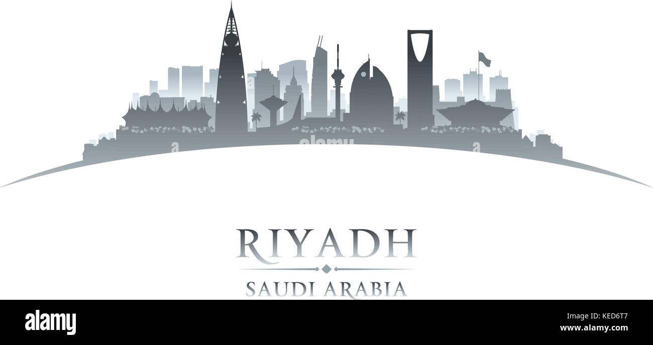 Riyadh Saudi Arabia city skyline silhouette. Vector illustration Stock  Vector Image & Art - Alamy