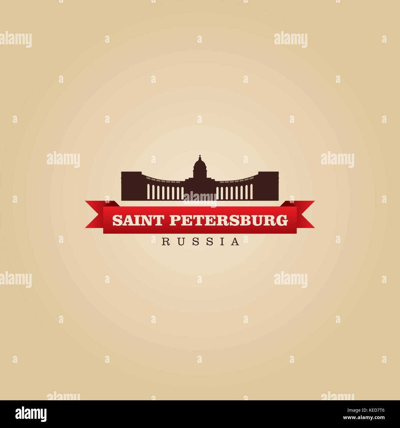 Saint Petersburg Russia city symbol vector illustration Stock Vector ...