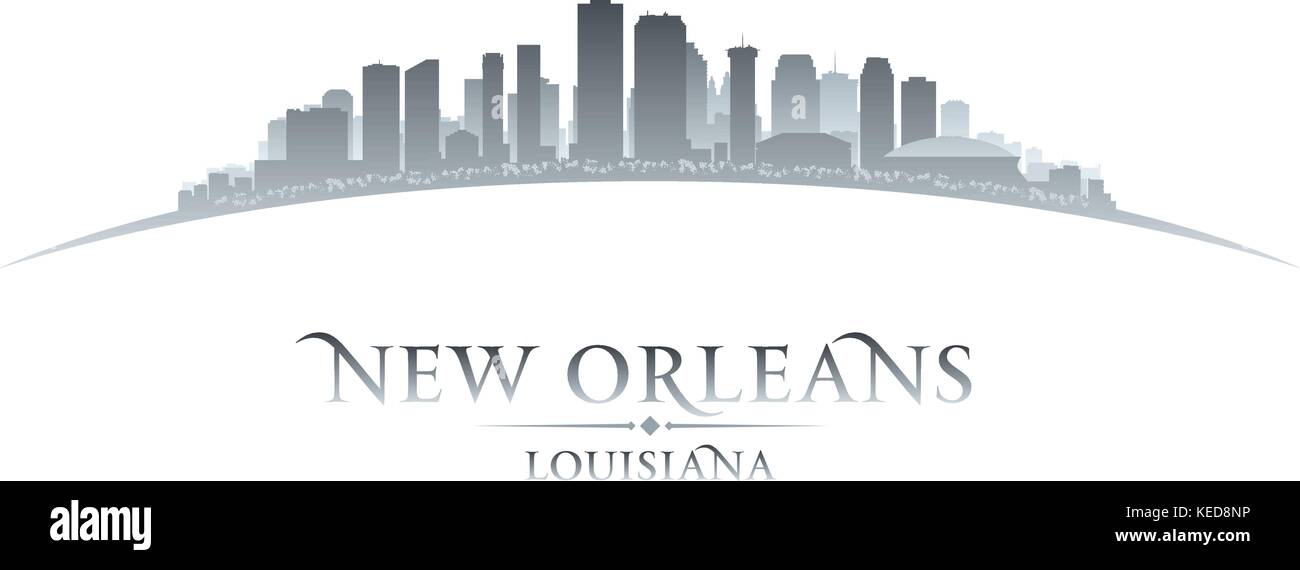 New Orleans Louisiana city skyline silhouette. Vector illustration Stock  Vector Image & Art - Alamy
