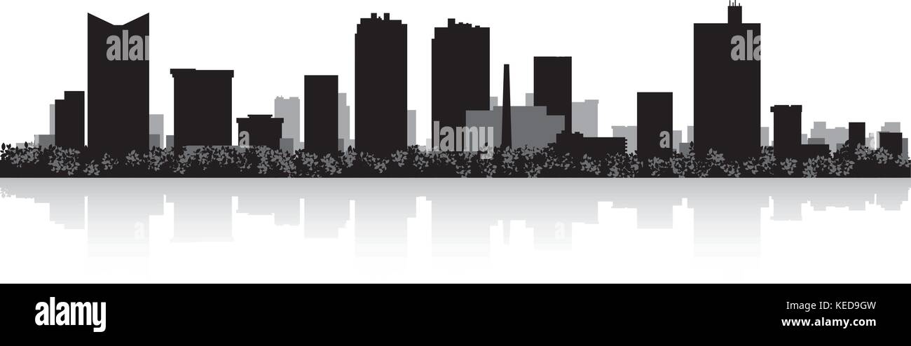 Fort Worth USA city skyline silhouette vector illustration Stock Vector ...