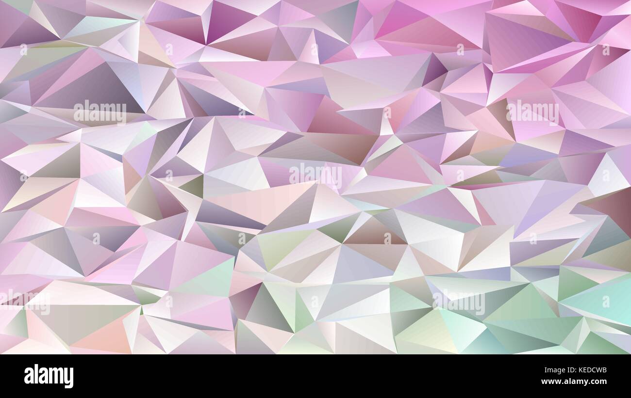 Abstract mosaic chaotic triangle pattern background - geometrical vector graphic design from light triangles Stock Vector