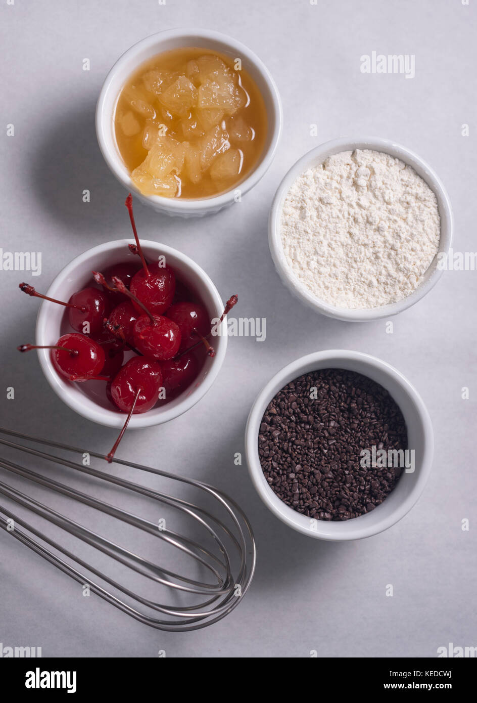 Dessert ingredients Stock Photo