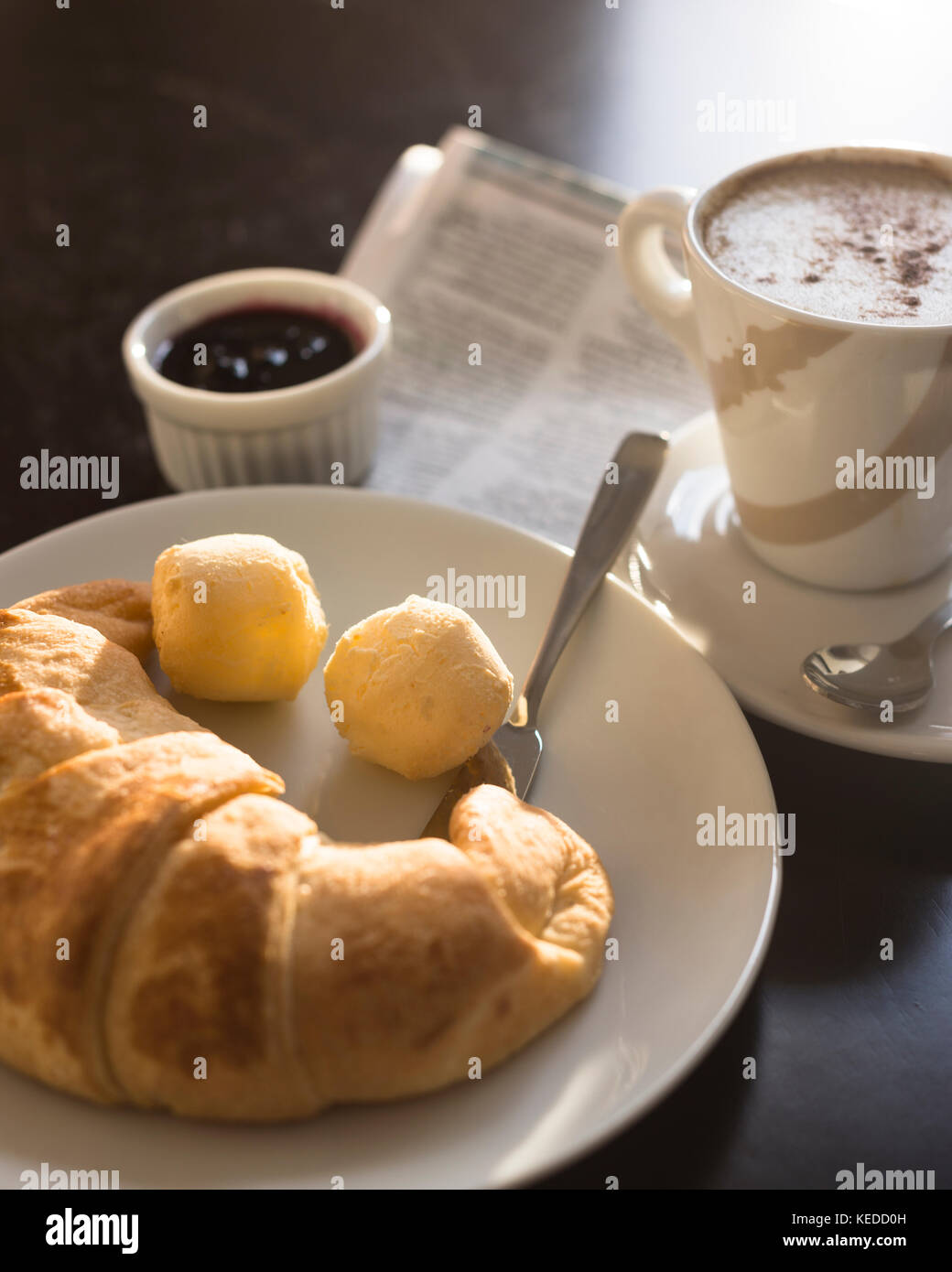 Breakfast table Stock Photo