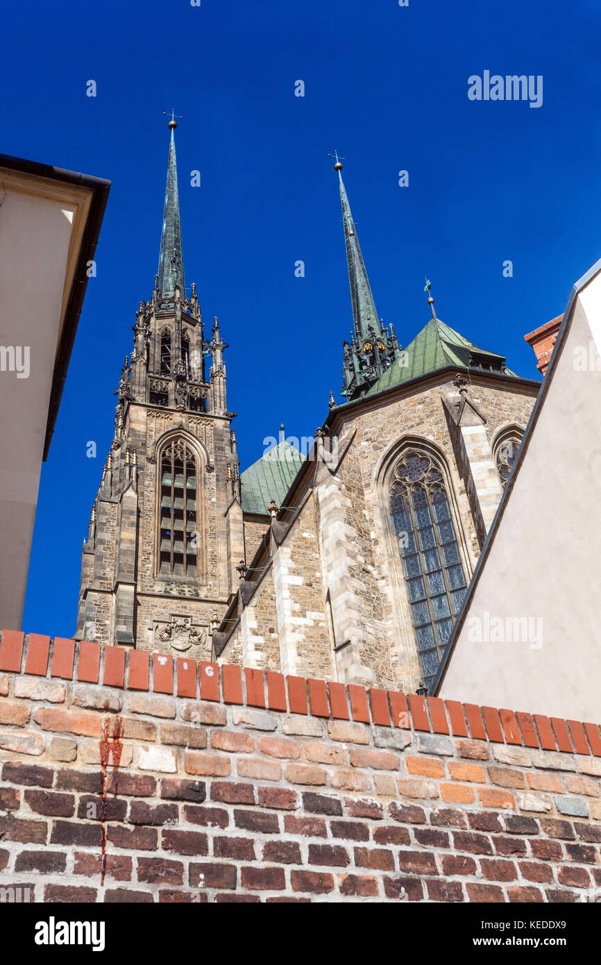 Brno Petrov Cathedral of St Peter and Paul Brno Czech Republic Stock Photo