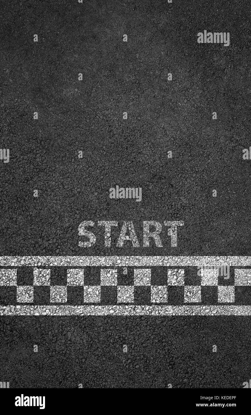 Start line racing background Stock Photo - Alamy