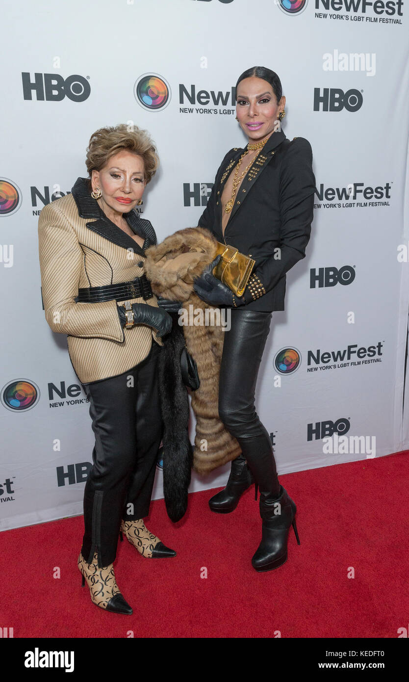 New York, United States. 19th Oct, 2017. Betty Grafstein and Jose Castelo Branco attends Susanne Bartsch: On Top premiere at NewFest at SVA theater Credit: Lev Radin/Pacific Press/Alamy Live News Stock Photo