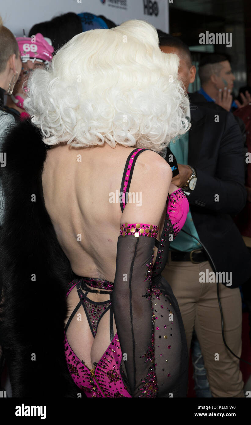 New York, United States. 19th Oct, 2017. Amanda Lepore attends Susanne Bartsch: On Top premiere at NewFest at SVA theater Credit: Lev Radin/Pacific Press/Alamy Live News Stock Photo