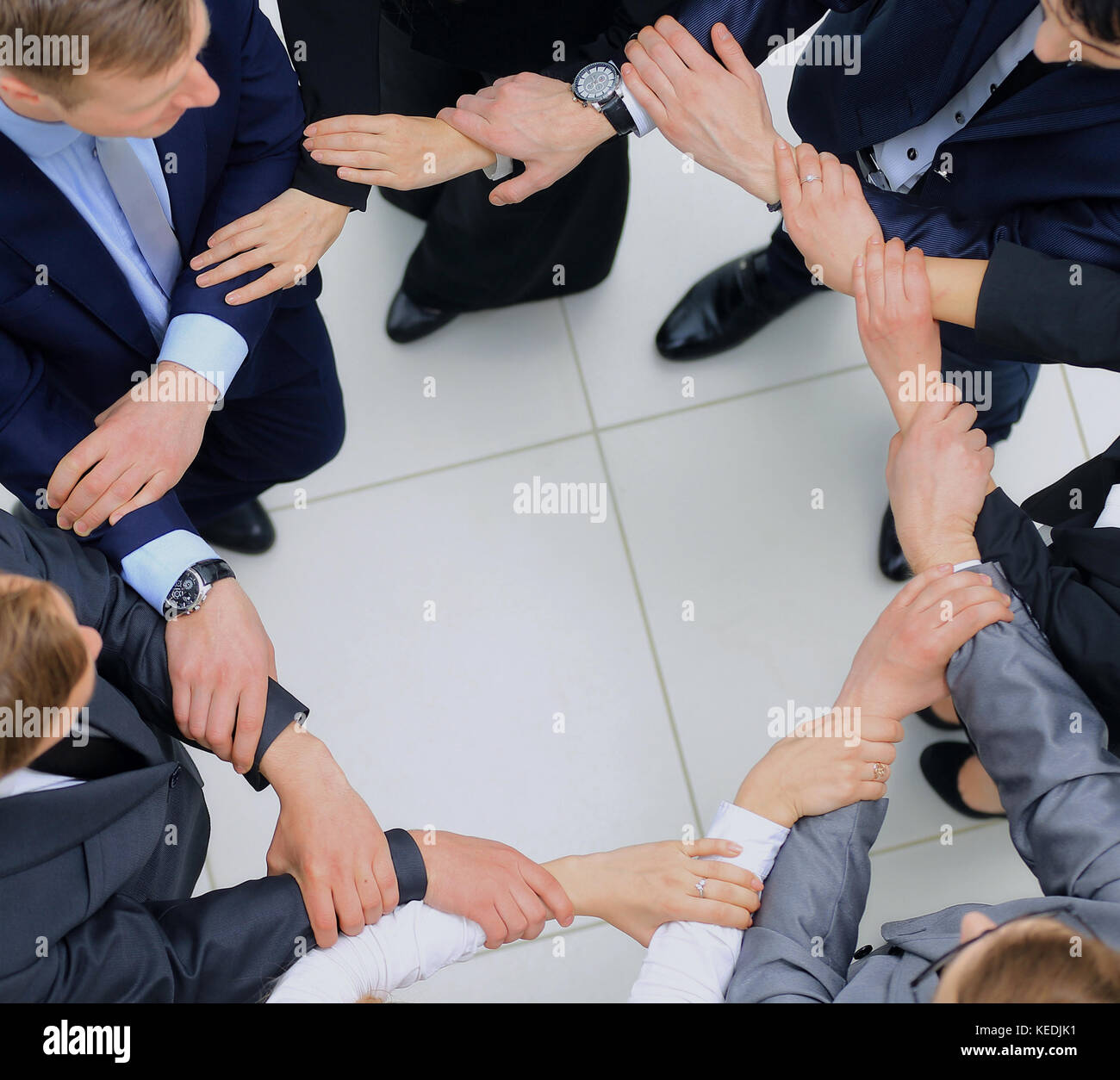 group of business people together. view from above Stock Photo - Alamy