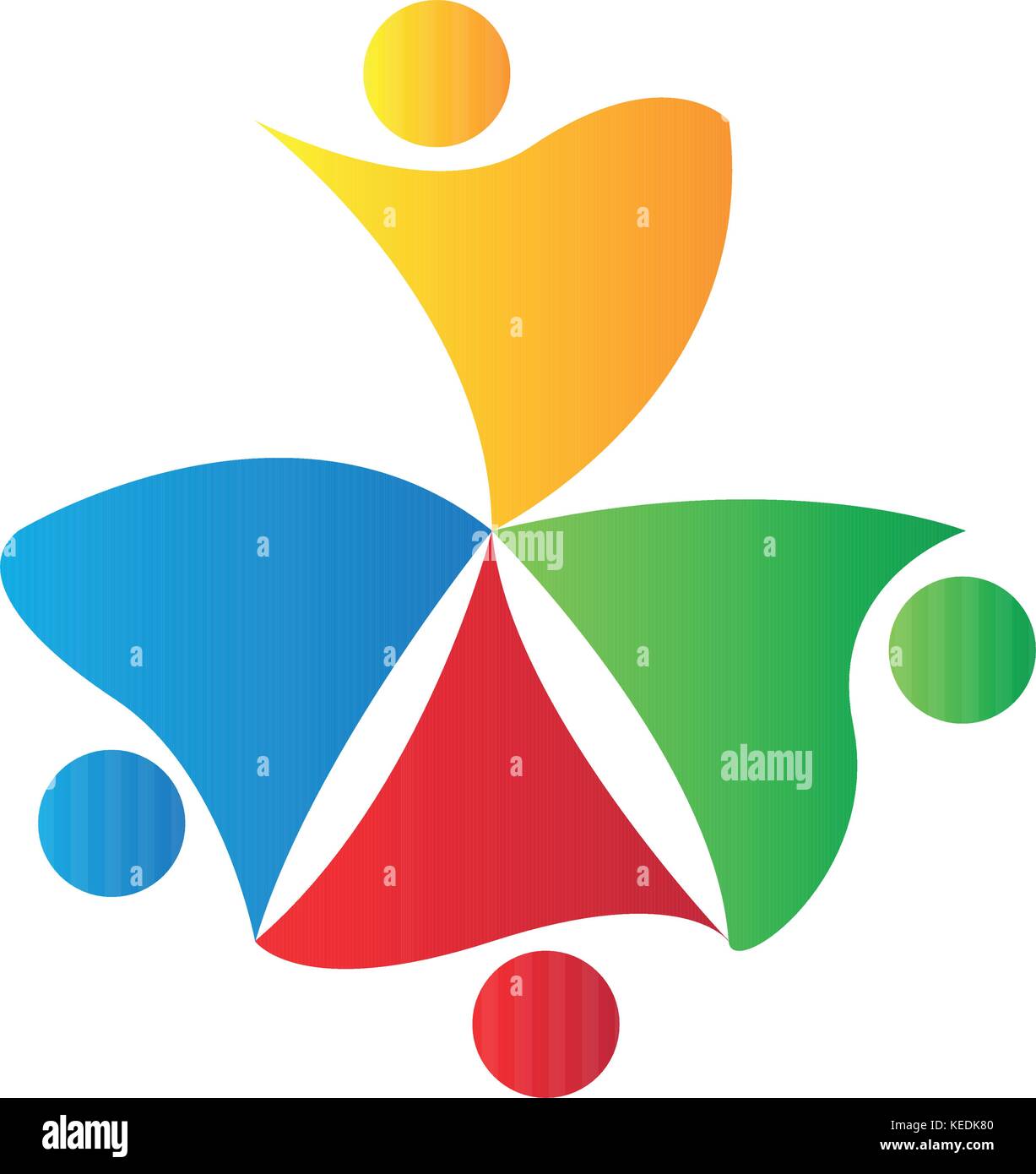 Isolated teamwork logo Stock Vector Image & Art - Alamy