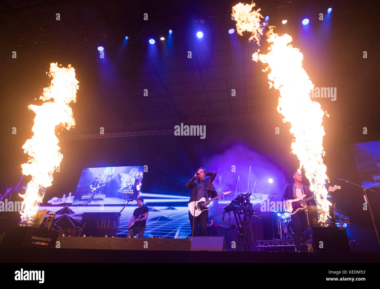 Busted perform during the Audio and Radio Industry Awards at the First ...