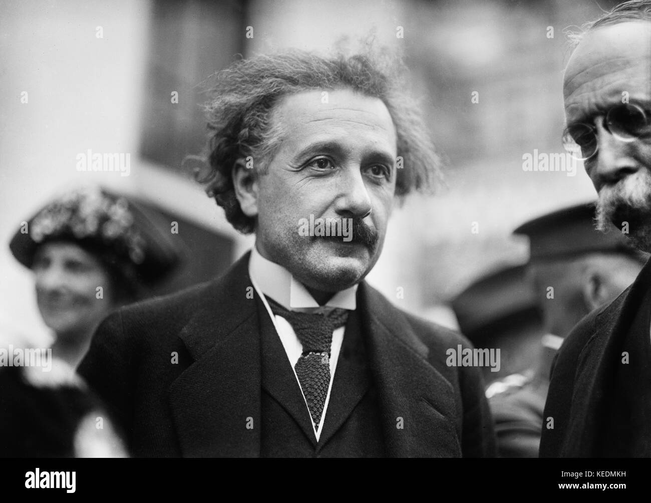 Albert Einstein,Portrait While Visiting White House,Washington DC,USA,Harris & Ewing,1921 Stock Photo