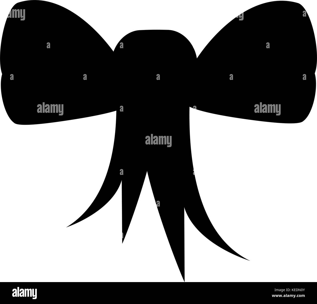 Tied ribbon silhouette Stock Vector Image & Art Alamy