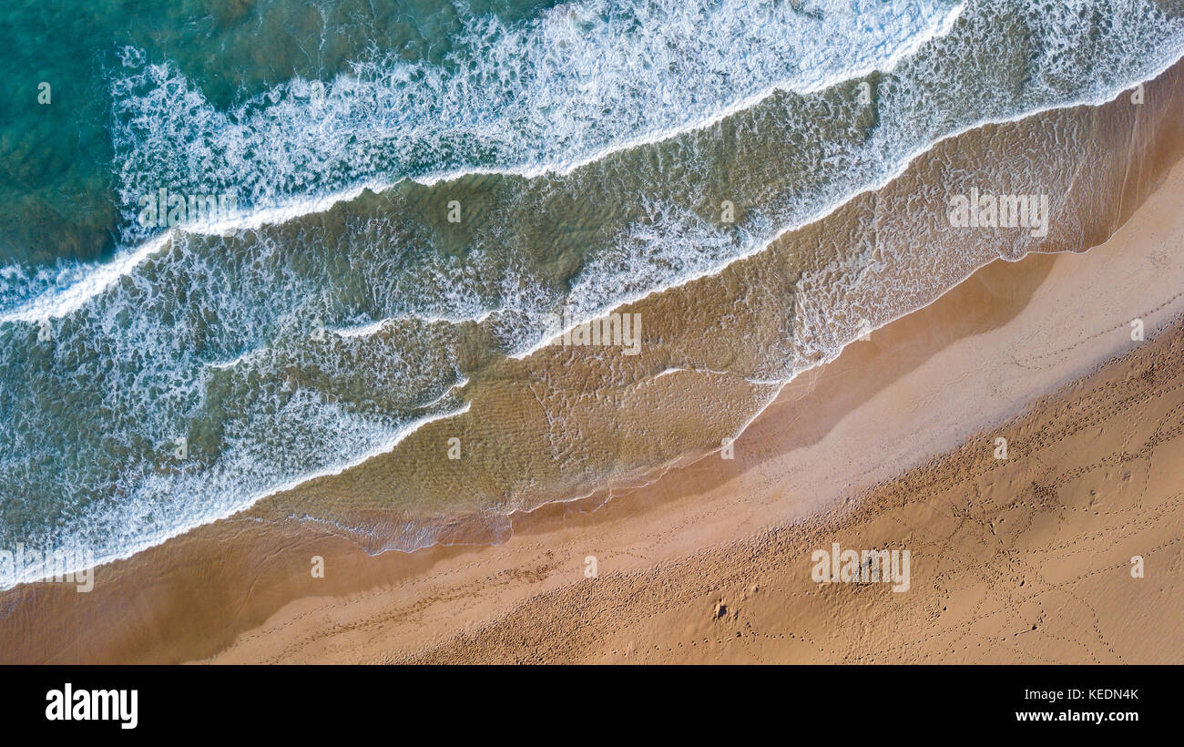 aerial view of beach, fuerteventura , canary islands Stock Photo