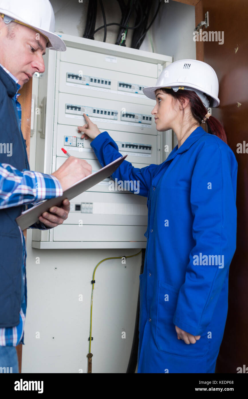 the electrical panel questions Stock Photo Alamy