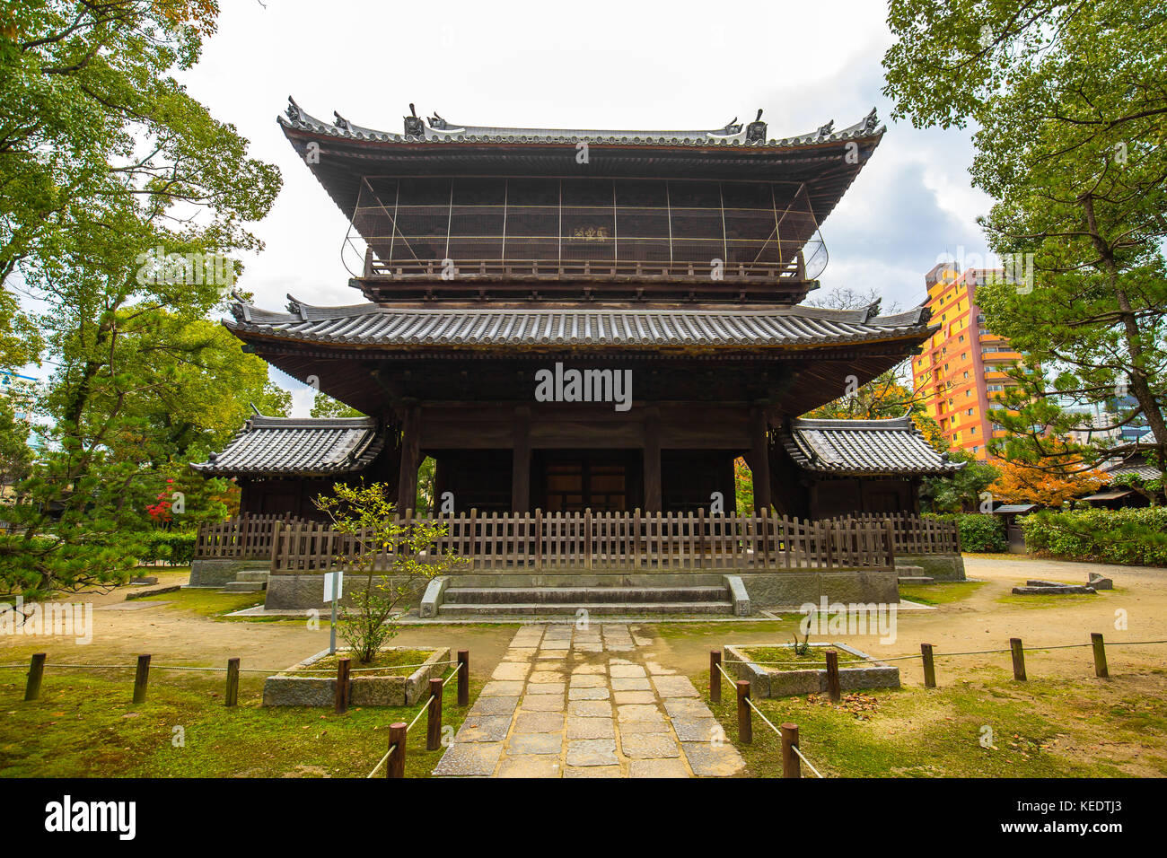 Shofukuji Temple in Hakata, Fukuoka, Japan. Stock Photo