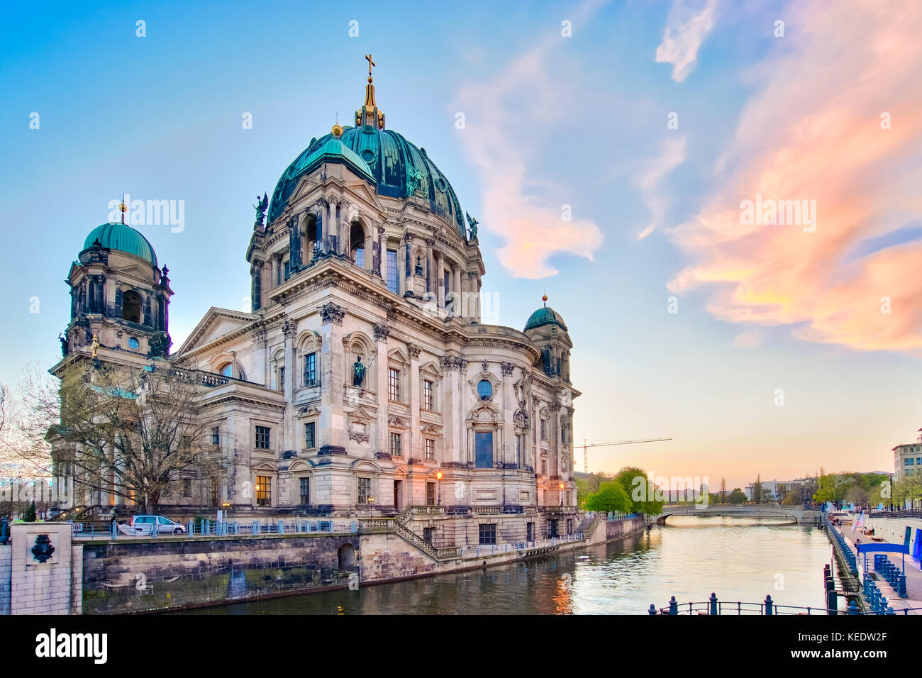 Sunset at Berlin Cathedral in Berlin, Germany Stock Photo Alamy