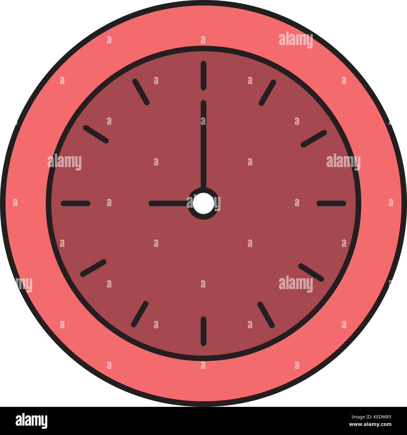 time clock isolated icon vector illustration design Stock Vector Image ...