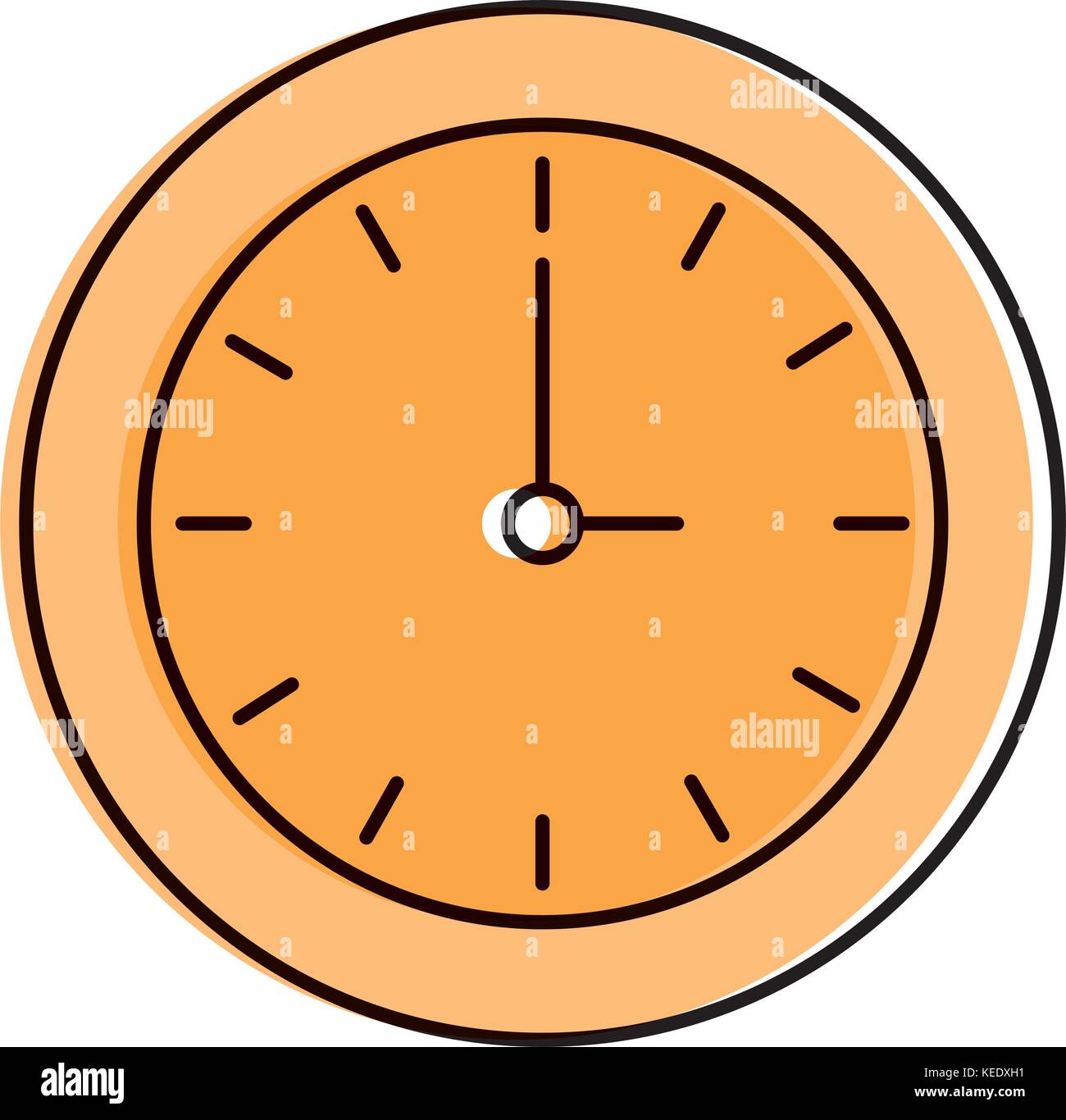 time clock isolated icon vector illustration design Stock Vector Image ...