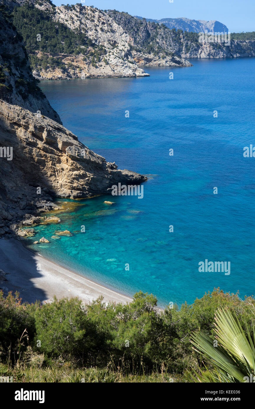 Es Coll Baix cove.Mallorca Island.Spain Stock Photo