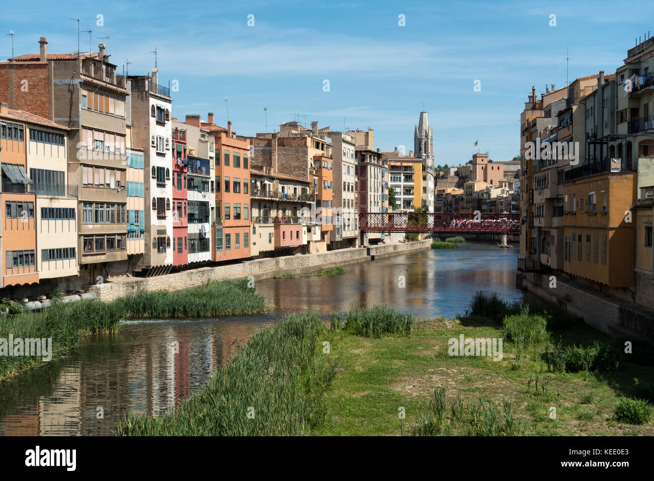 Gerona old city.Catalunya.Spain Stock Photo