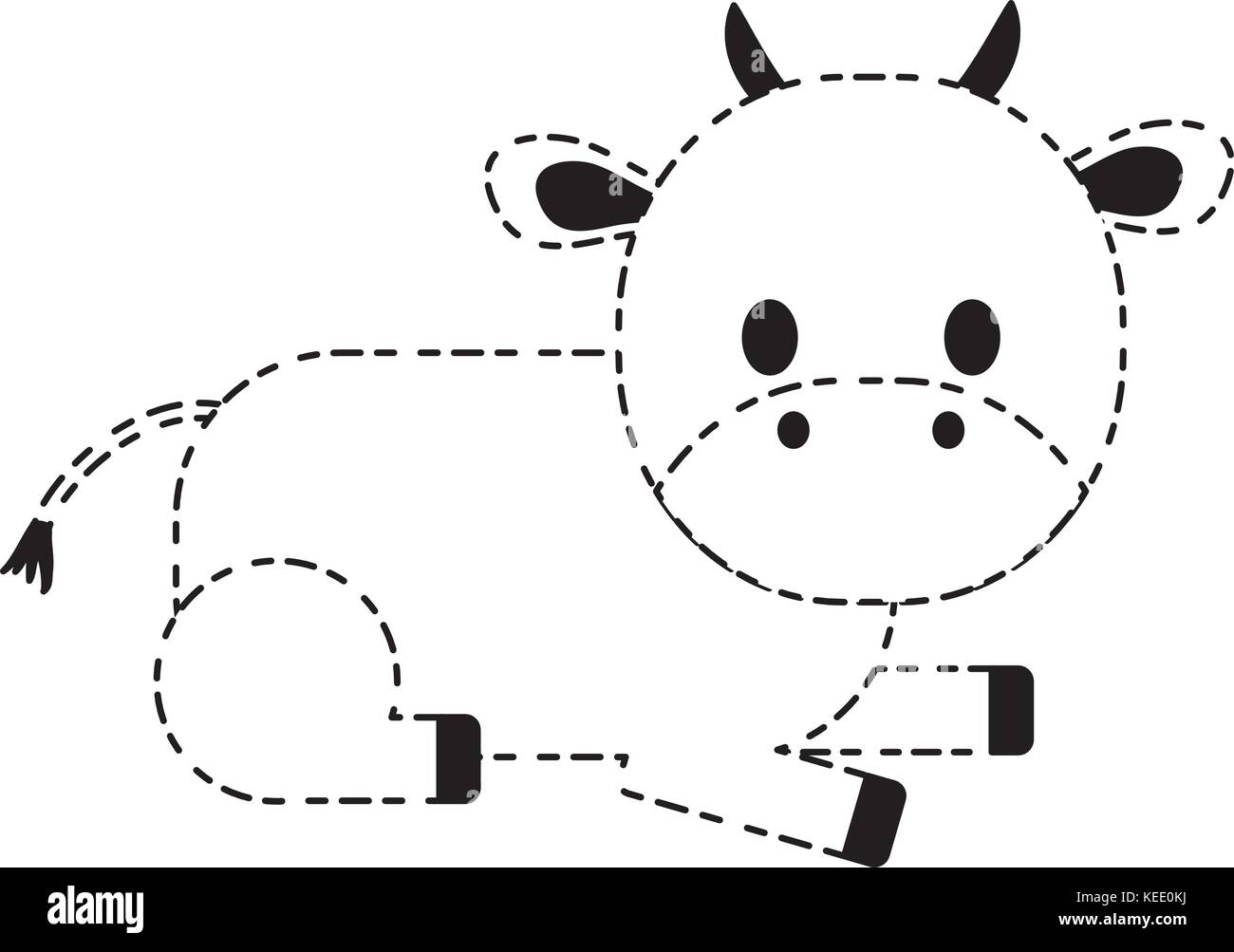 cartoon cow icon Stock Vector Image & Art - Alamy