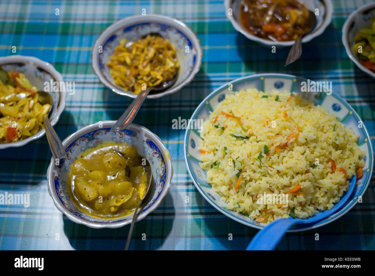 Sri lankan dinner Stock Photo