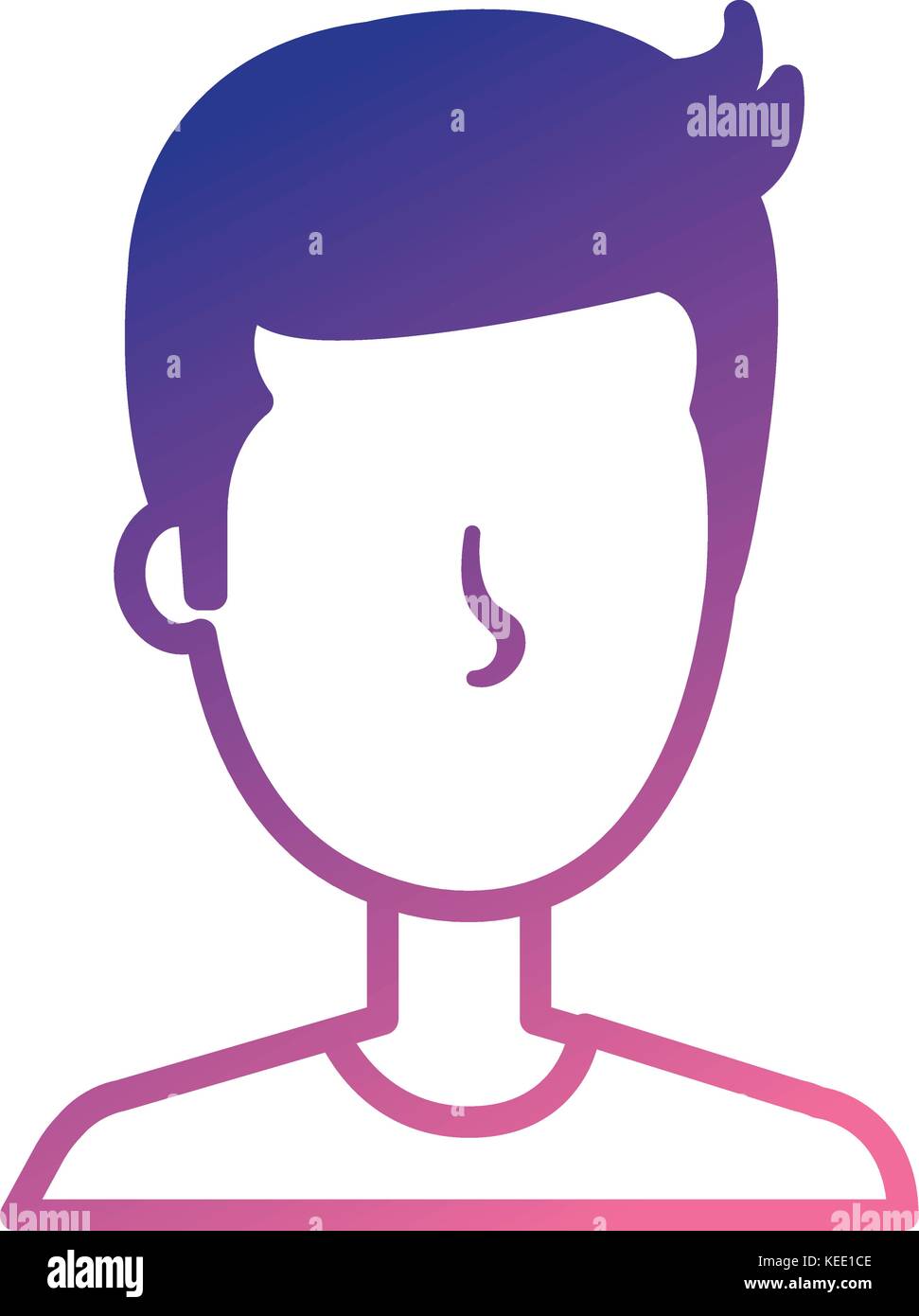 young man avatar character vector illustration design Stock Vector ...