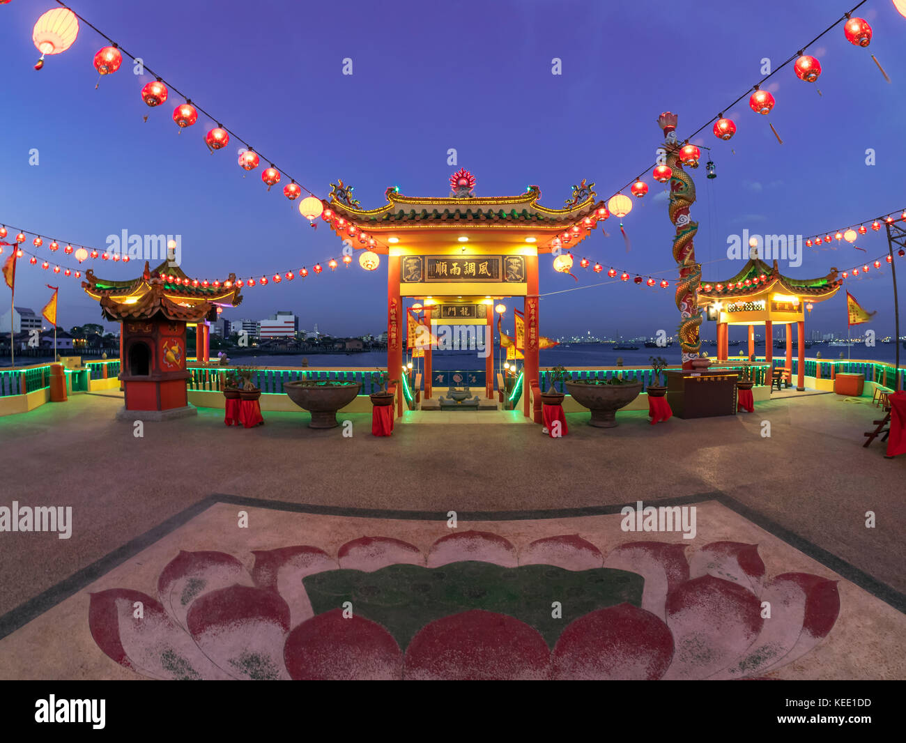 Penang Hean Boo Thean Kuan Yin Buddhist Temple, Malaysia Stock Photo