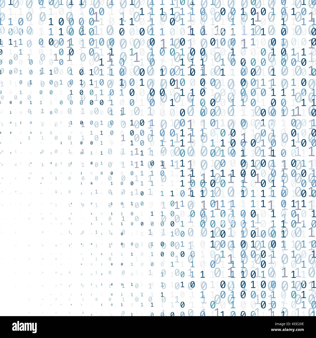 Binary code digital technology background made with zeros and ones ...