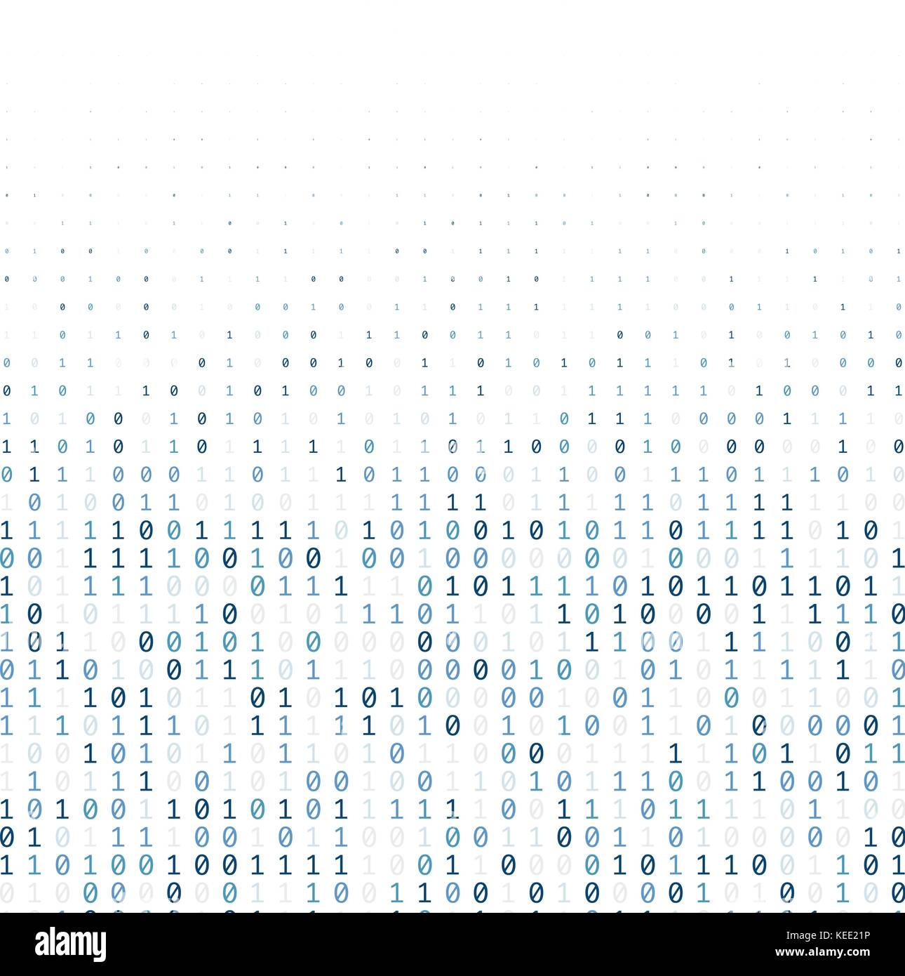 Binary code digital technology background made with zeros and ones ...