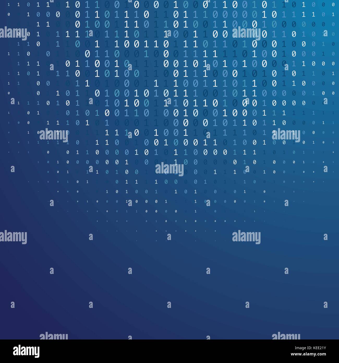 Binary code digital technology background made with zeros and ones ...