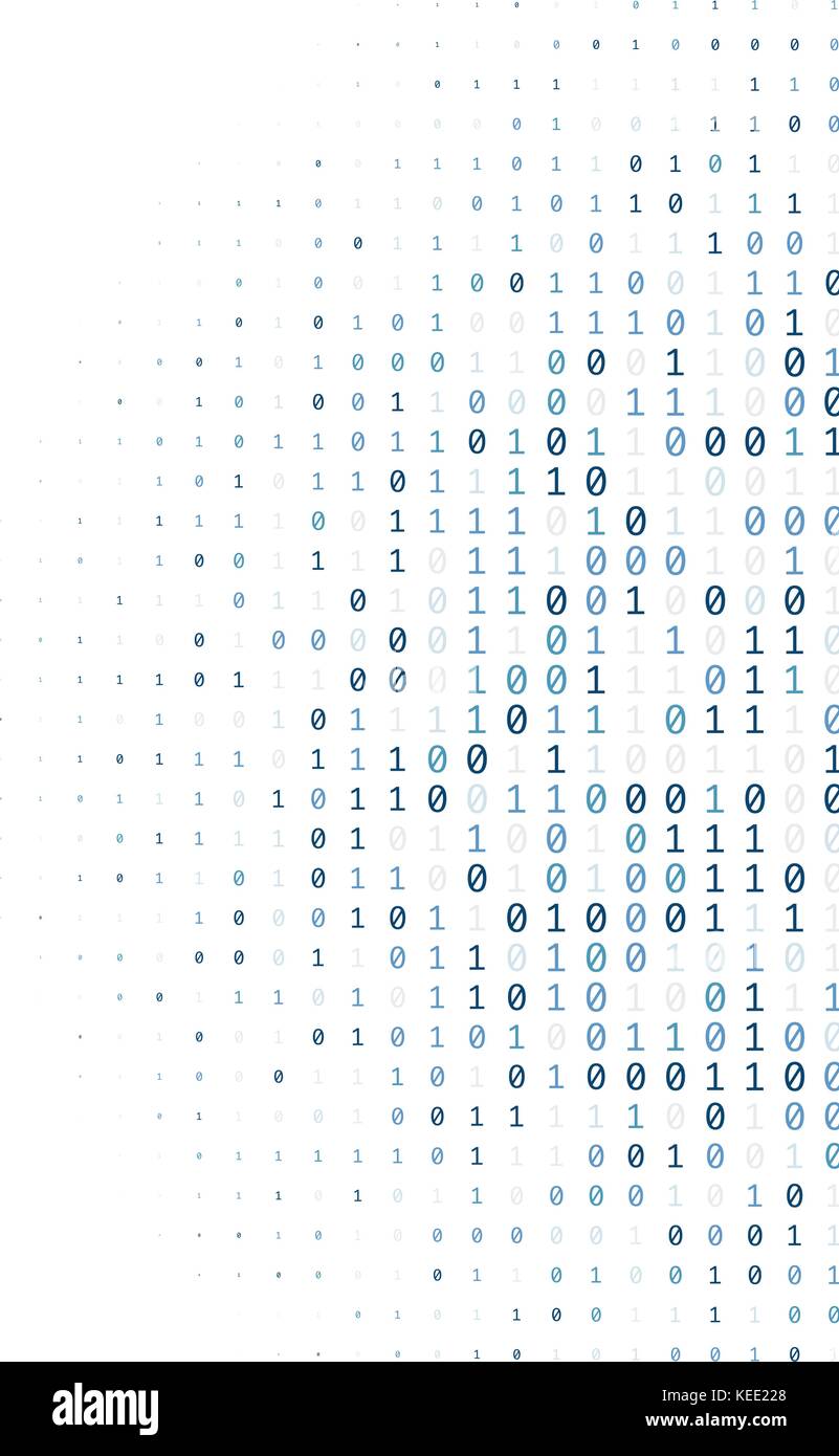 Binary code digital technology background made with zeros and ones ...