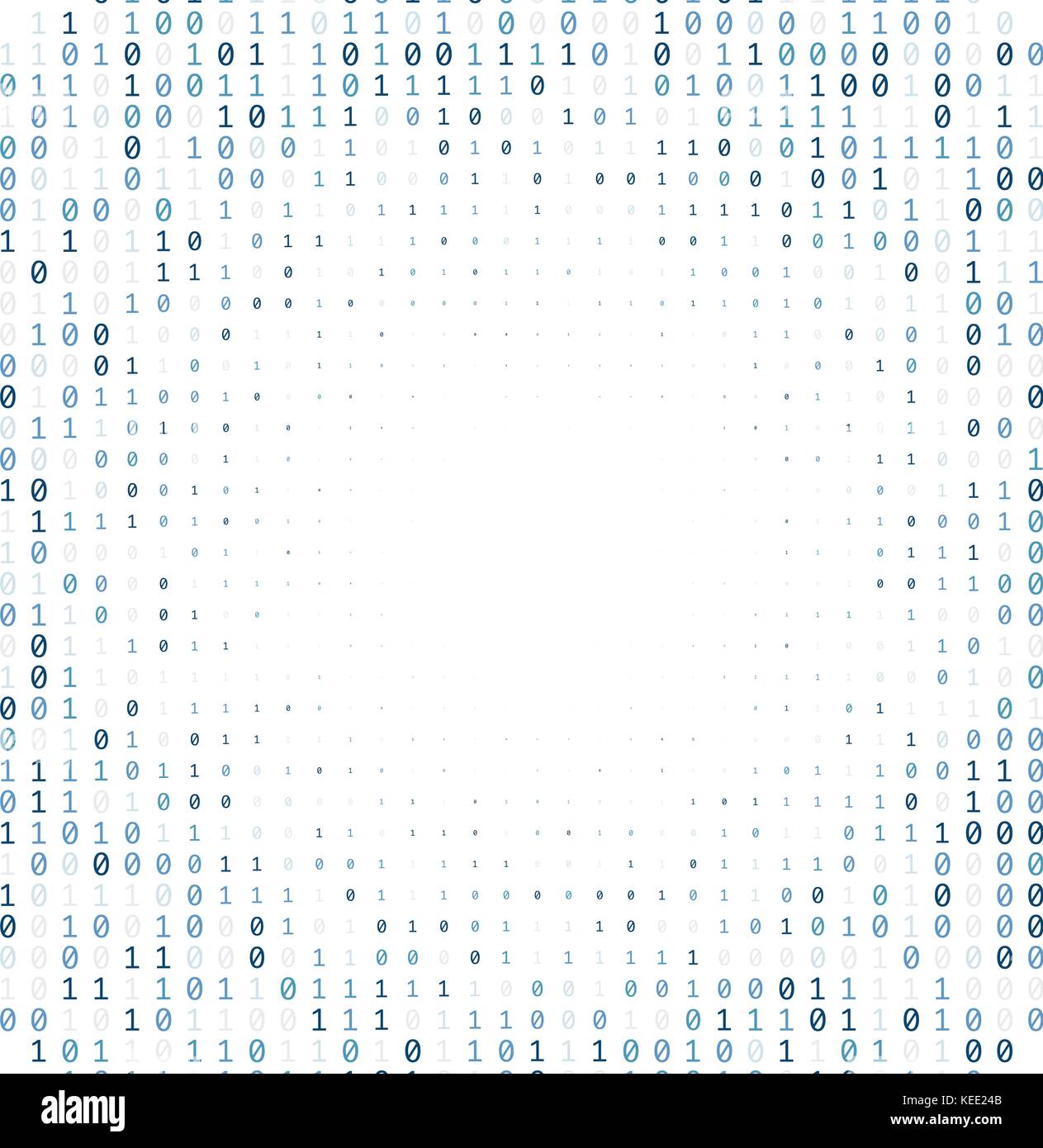 Binary code digital technology background made with zeros and ones ...