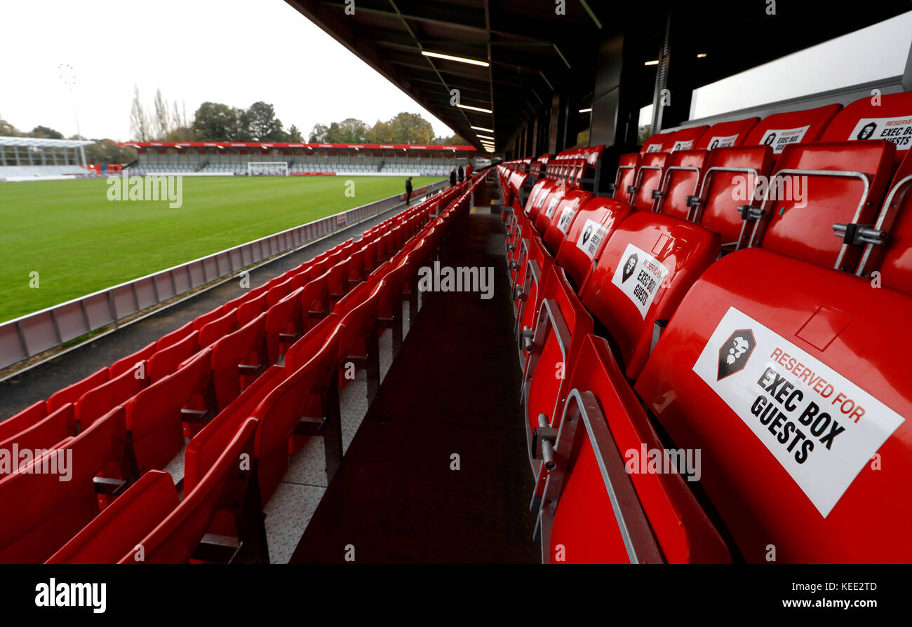 General view of the stands at Salford City's new stadium The Peninsula