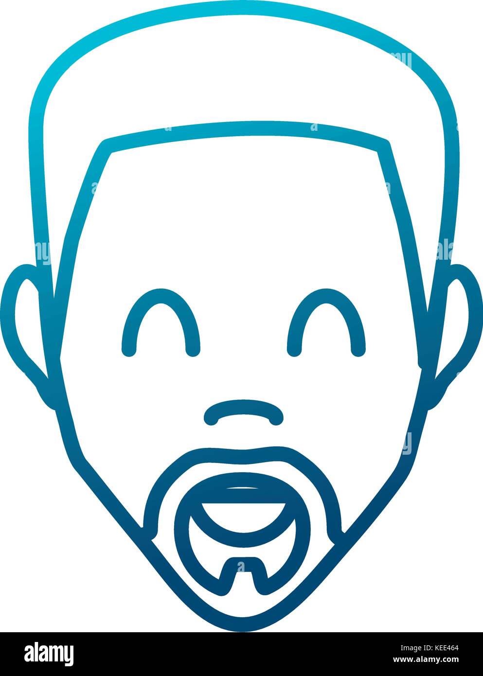 Man smiling face Stock Vector Image & Art - Alamy
