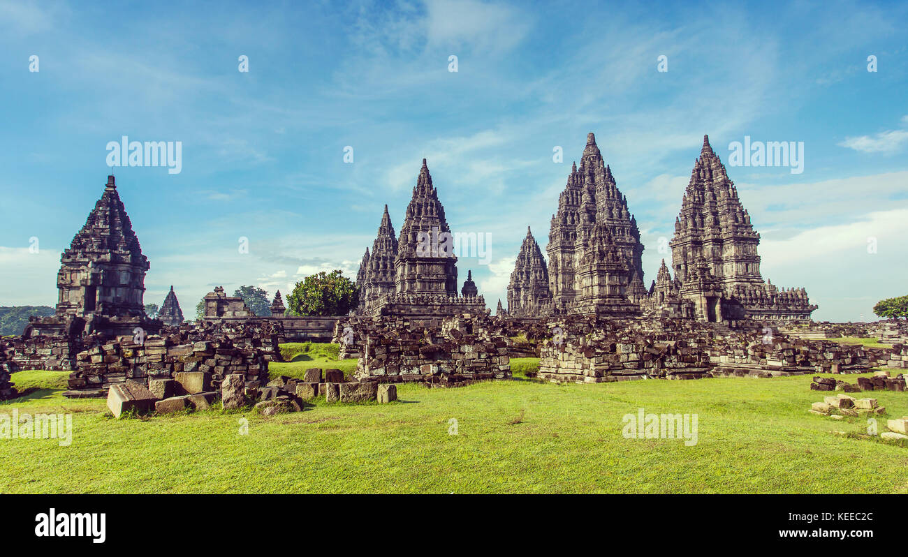 Prambanan temple near Yogyakarta on Java island, Indonesia Stock Photo ...
