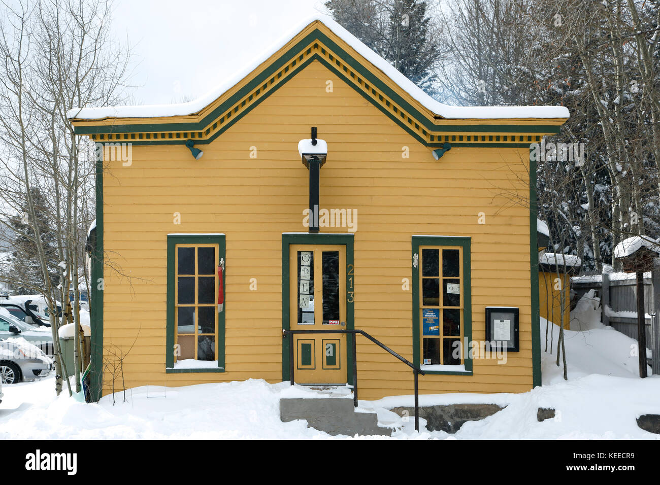 Amazing Grace Natural Eatery (coffee house and bakery), Breckenridge, Colorado USA Stock Photo