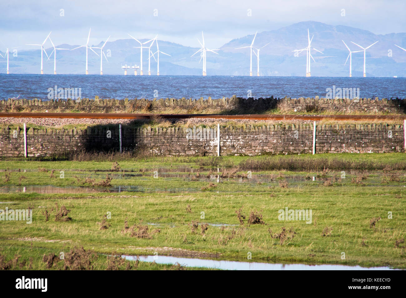 Stock Photo - Robin Rigg East and West Wind Farms are the first ...