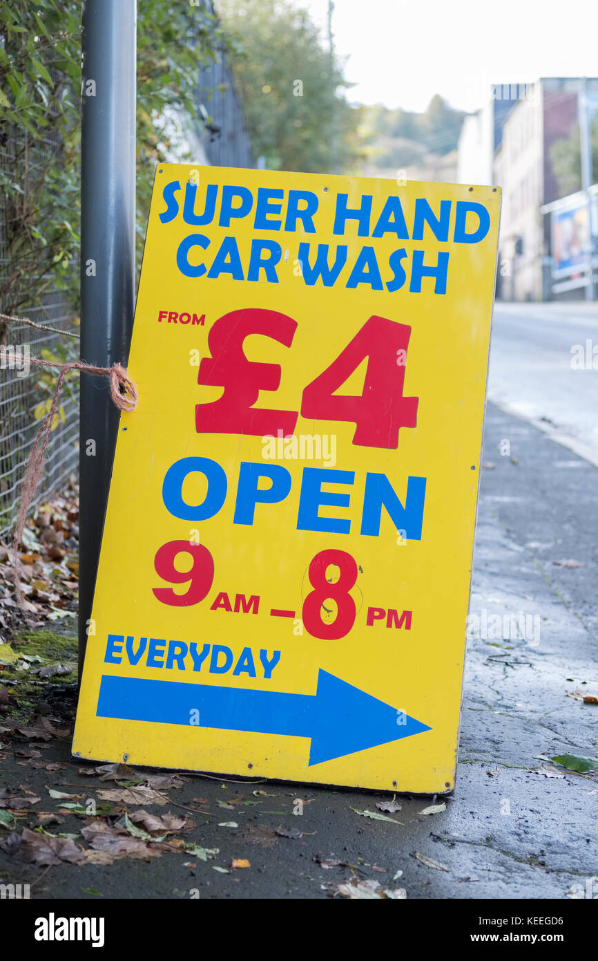 Car Wash Sign High Resolution Stock Photography and Images Alamy