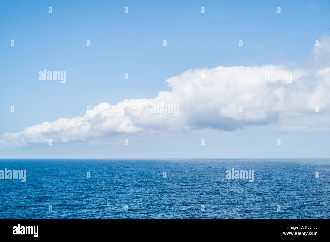 cloud bank at sea Stock Photo