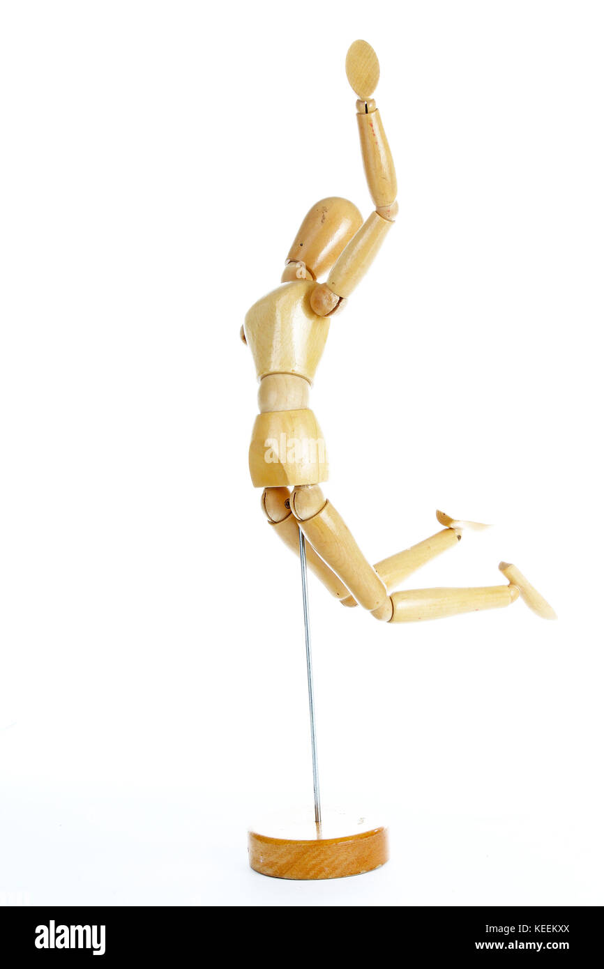 Wooden draw figurine model drawing tool statue Stock Photo Alamy