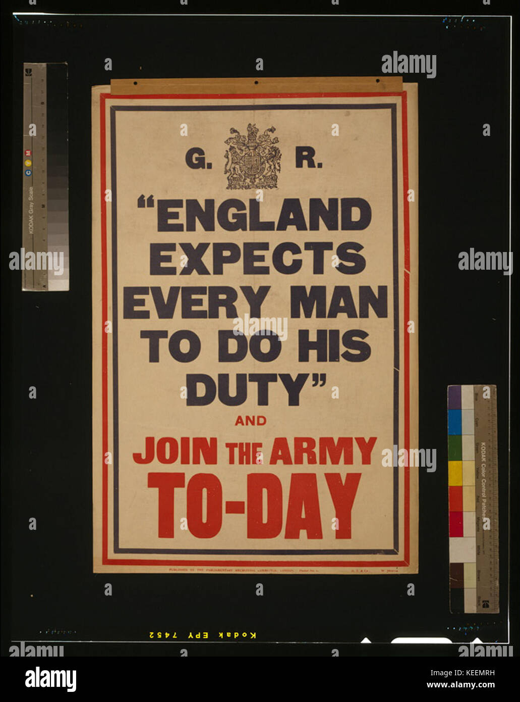 England expects every man to do his duty  and join the army to day LCCN2003662929 Stock Photo