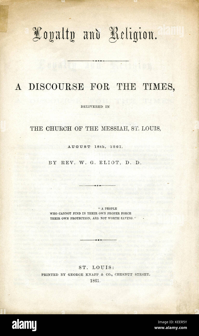 William greenleaf eliot hires stock photography and images Alamy