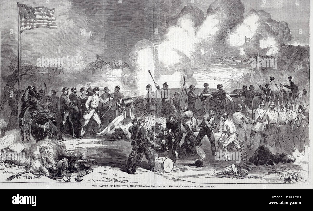 The Battle of Lexington, Missouri Stock Photo Alamy