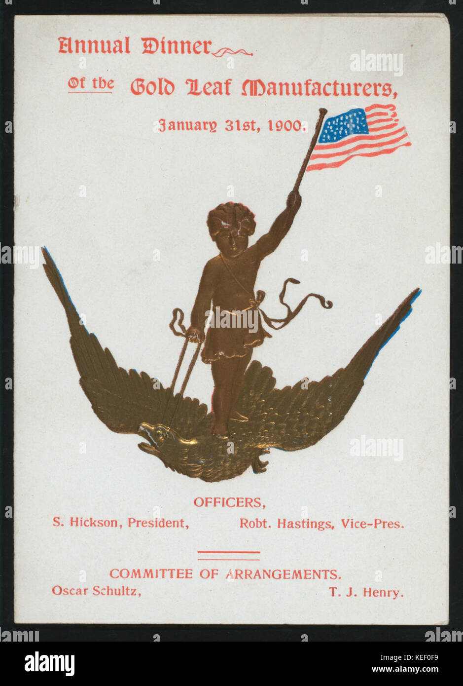 ANNUAL DINNER (held by) GOLD LEAF MANUFACTURERS (at) HOTEL MARLBOROUGH