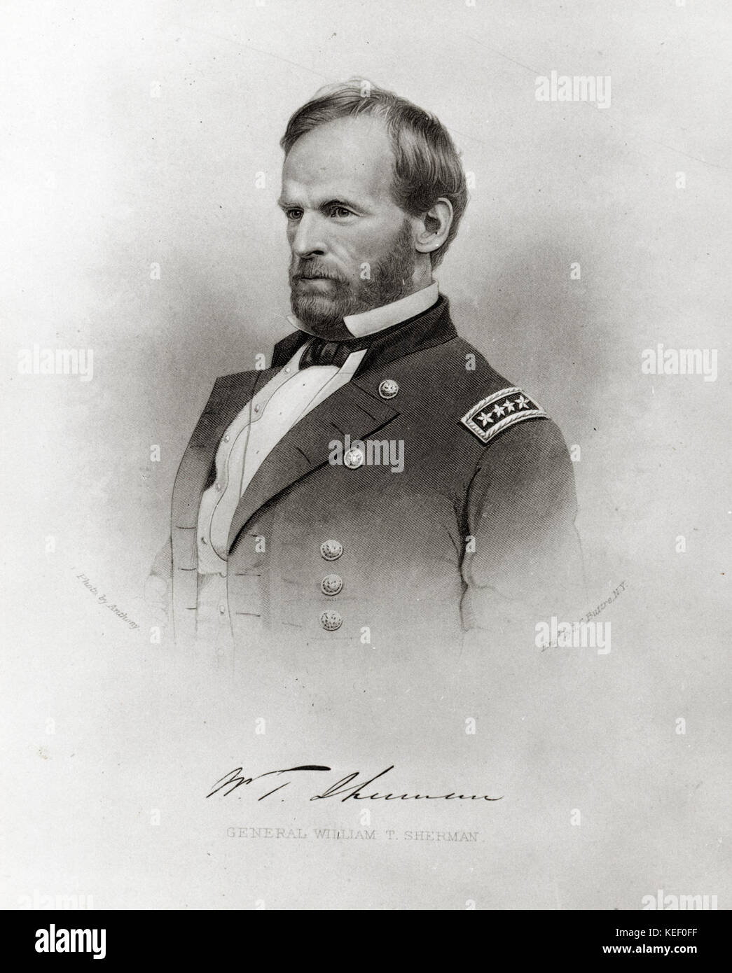 General William T. Sherman  (Union) Stock Photo